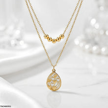 TNCH00351 QSJ Stainless Steel Tear Heart Necklace - TNCH
