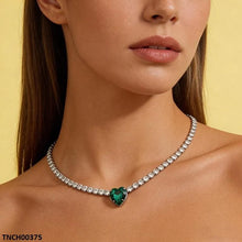 TNCH00375 LSH Green Heart Necklace - TNCH
