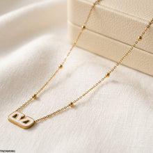 TNCH00381 BHS V-Shap Stainless Steel Necklace - TNCH