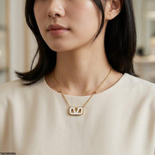 TNCH00381 BHS V-Shap Stainless Steel Necklace - TNCH