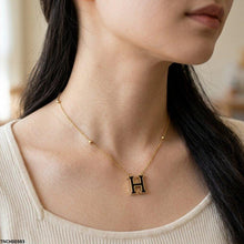TNCH00383 BHS Double H-Shap Stainless Steel Necklace - TNCH