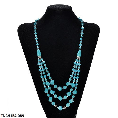 TNCH154 MHJ Layer Faroza Beads Necklace - TNCH