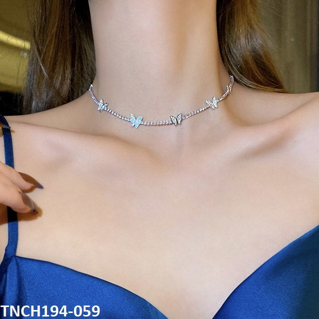 TNCH194 DDJ layered Butterfly Necklace - TNCH