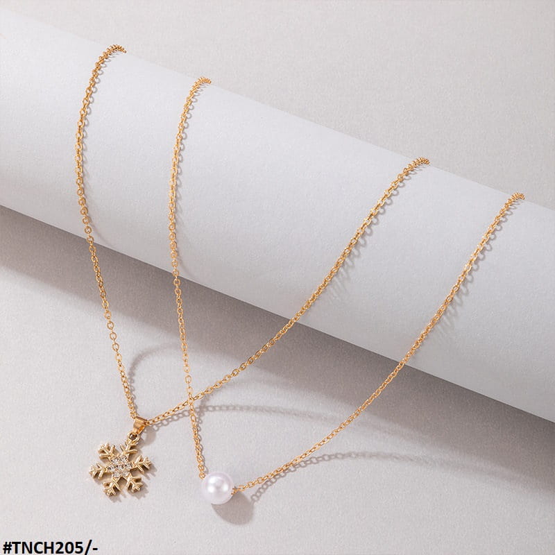 TNCH205 YYE Pearl/Star Necklace - TNCH