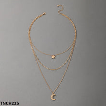 TNCH225 YYE Star/Moon Layered Necklace - TNCH