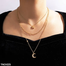 TNCH225 YYE Star/Moon Layered Necklace - TNCH