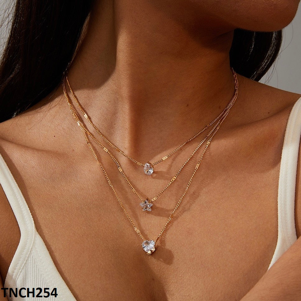 TNCH254 JEC Imp Tear/Heart/Star Necklace - TNCH
