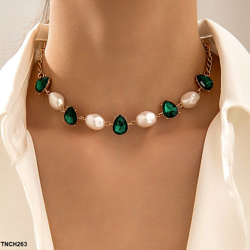 TNCH263 YYE Pear/Beats Necklace - TNCH