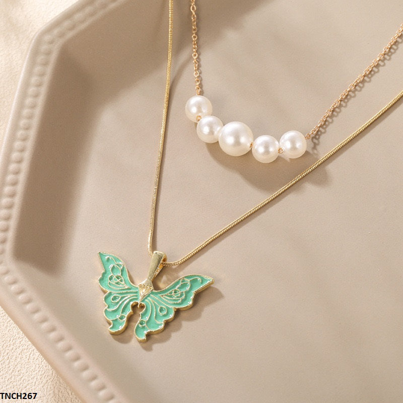 TNCH267 JMN Butterfly Chain  Necklace - TNCH