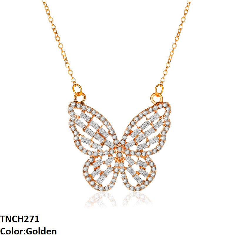 TNCH271 QWN Butterfly  Necklace - TNCH