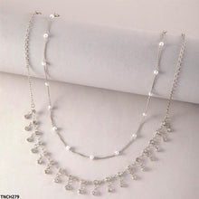 TNCH279 YYE Imp Round Stone Chain Necklace - TNCH