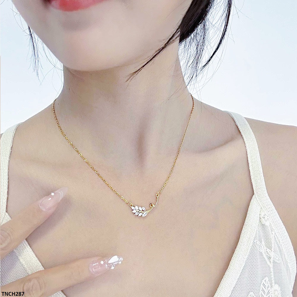 TNCH287 DDJ Leaf Necklace - TNCH
