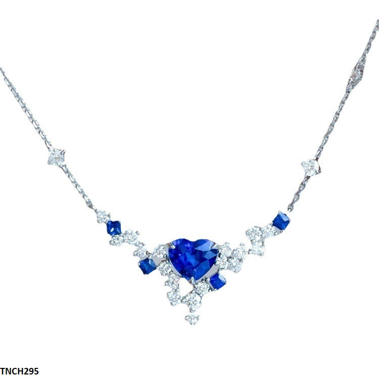 TNCH295 BJF Blue Heart Necklace - TNCH
