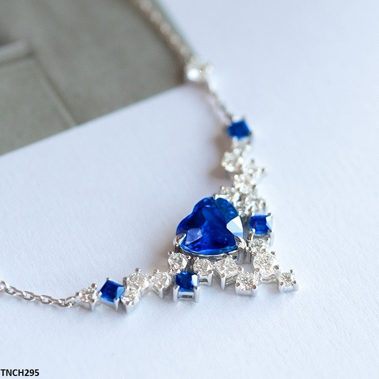 TNCH295 BJF Blue Heart Necklace - TNCH