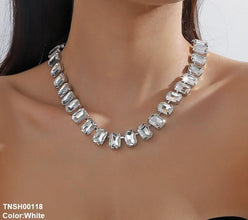 TNSH00118 YJJ Rectangle Link Necklace - TNSH