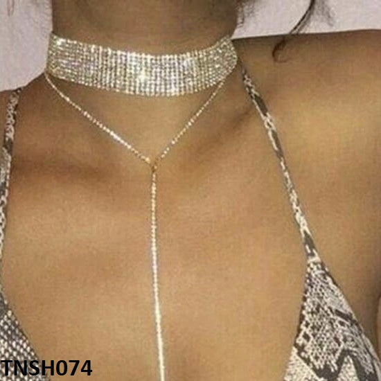 TNSH074 YJE Tessels Layered Necklace Set - CNSH