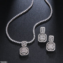 TNSH091 BYJ Cushion Necklace Set - TNSH