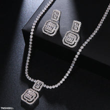TNSH091 BYJ Cushion Necklace Set - TNSH