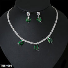 TNSH095 DNG Cushion Necklace Set - TNSH