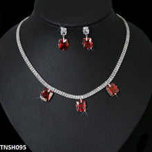 TNSH095 DNG Cushion Necklace Set - TNSH