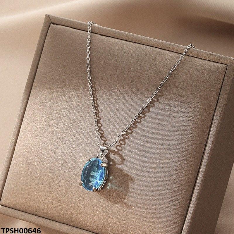 TPSH00646 JMN Oval Pendanr With Chain - TPSH