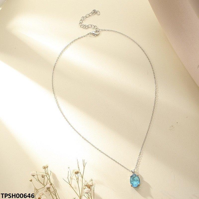 TPSH00646 JMN Oval Pendanr With Chain - TPSH