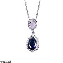 TPSH00690 BYJ Double Tear Pendant With Chain - TPSH