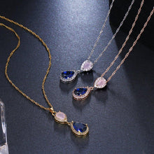 TPSH00690 BYJ Double Tear Pendant With Chain - TPSH
