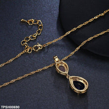 TPSH00690 BYJ Double Tear Pendant With Chain - TPSH