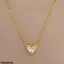 TPSH00706 DGF Heart Stainless Steel Pendent - TPSH