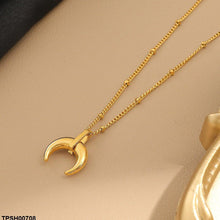 TPSH00708 DGF Stainless Steel Moon Pendant - TPSH