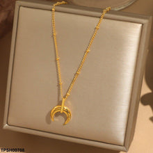 TPSH00708 DGF Stainless Steel Moon Pendant - TPSH