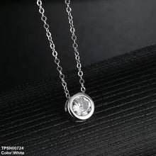TPSH00724 WKO Round Drop Pendant With Chain - TPSH