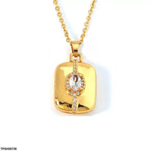 TPSH00736 WKO Stainless-Steel Oval Pendant With  Chain - TPSH