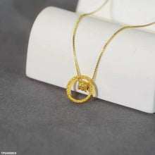 TPSH00859 DGF Stainless Steel Circular Round Drop Pendant - TPSH