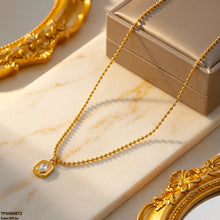 TPSH00872 QSJ Stainless Steel Oval Stone Pendant - TPSH