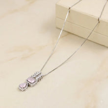 TPSH00875 MSJ Marquise/Square Tear Drop ZIRCON Pendant With Chain - TPSH