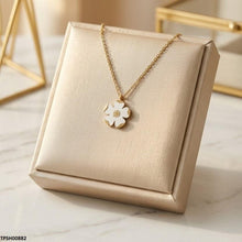 TPSH00882  MSJ Stainless Steel Flower Drop Pendant - TPSH