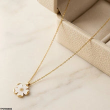 TPSH00882  MSJ Stainless Steel Flower Drop Pendant - TPSH