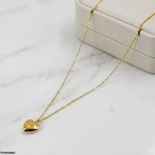 TPSH00883 MSJ Stainless Steel Heart Drop Pendant With Chain - TPSH
