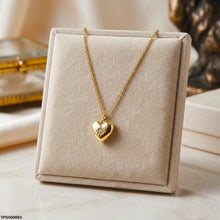 TPSH00883 MSJ Stainless Steel Heart Drop Pendant With Chain - TPSH