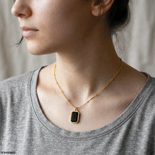 TPSH00892 MSJ Stainless Steel Rectangle Pendant - TPSH