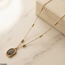 TPSH00893 MSJ Stainless Steel Flower Pirnted Pendant - TPSH