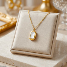 TPSH00901 MSJ Stainless Steel Rectangle Pendant - TPSH