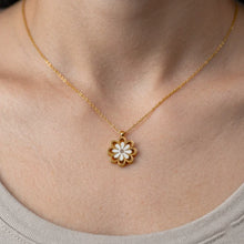 TPSH00911 MSJ Stainless Steel Double  Flower Pendant - TPSH