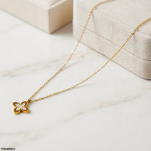 TPSH00913  MSJ Stainless Steel Flower Pendant - TPSH