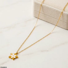 TPSH00915 MSJ Stainless Steel Star Flower Pendant - TPSH