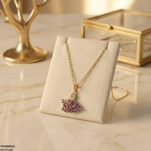 TPSH00925 BHS Duck Stainless Steal Zircon Stone Pendant - TPSH