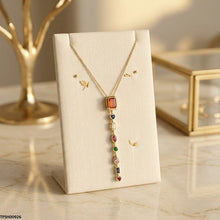 TPSH00926 BHS Multi Shape Stainless Steel Zircon Stone Pendant - TPSH