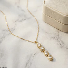 TPSH00930 BHS Oval Stainless Steel Zircon Stone Pendant - TPSH
